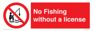 No Fishing without a license